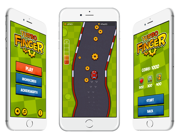 Turbofinger Arcade Racing for iOS